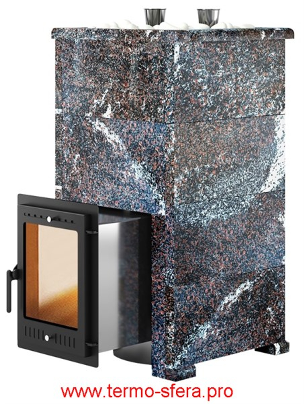 Печь для бани Эверест "Steam Master 44 INOX" Амфиболит, S-40