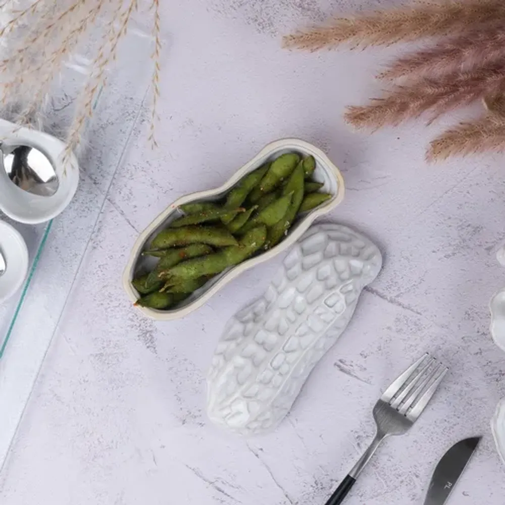 Блюдо для подачи 15*5,9 см h7/3,5 см 130 мл с крышкой Groundnut Gray Frutti di Mare P.L. [1]