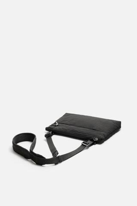 ZARA ТЕХНИЧЕСКАЯ СУМКА ЧЕРЕЗ ПЛЕЧО, ЧЕРНЫЙ