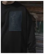 Толстовка Омут!Кастом Опал Оверсайз черная