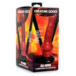 Красный фантазийный фаллоимитатор Hell-Hound Canine Penis Silicone Dildo - 19 см. (Цвет: красный)
