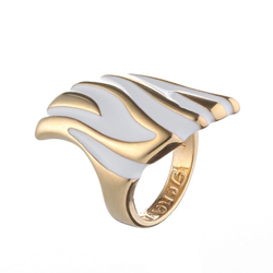 "Кэллус" кольцо в золотом покрытии из коллекции "Cosmo" от Jenavi