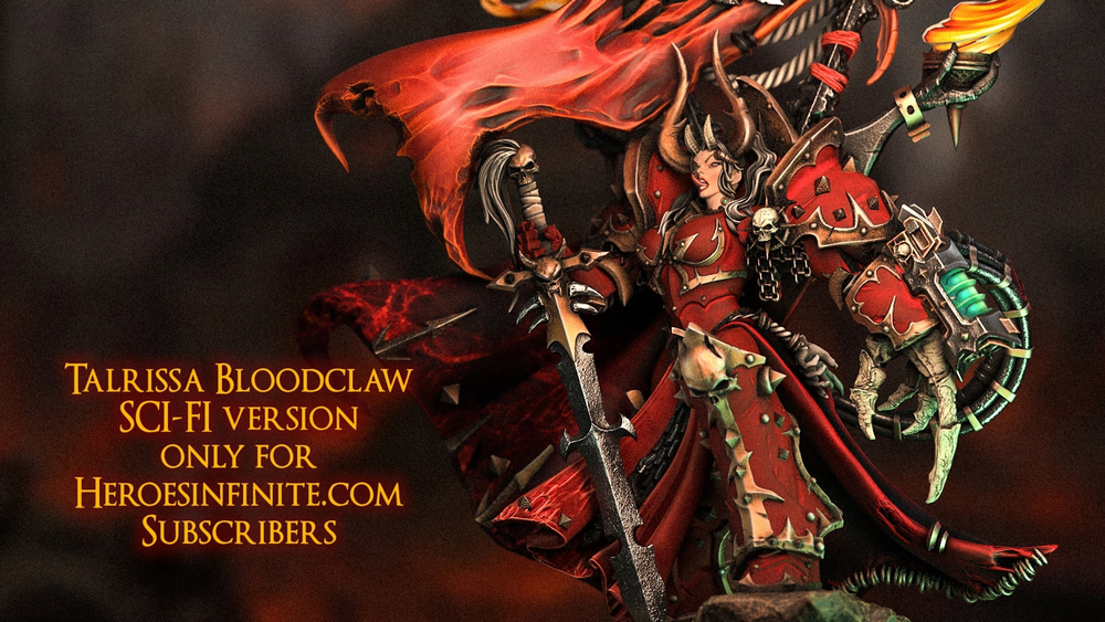 Chaos Khorne Lord Talrissa Bloodclaw 40k