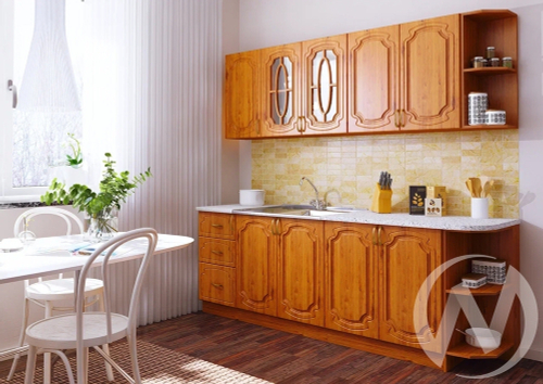 Кухня Сказка 2;0м (белый/ольха матовая/антарес)