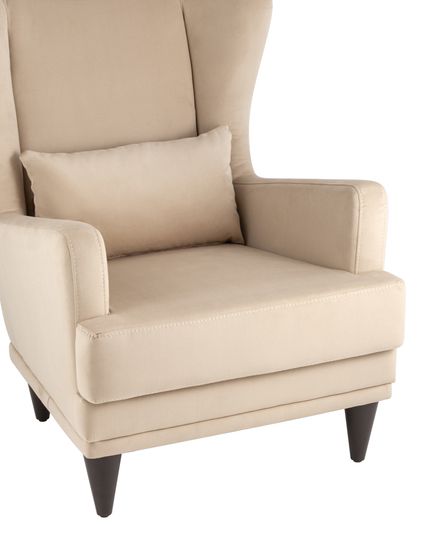 Кресло Скотт велюр бежевый