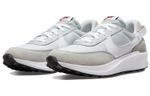 Nike Waffle debut flip fur fabric leather non-slip wear-resistant lightweight low-top sports casual shoes men's fog gray white