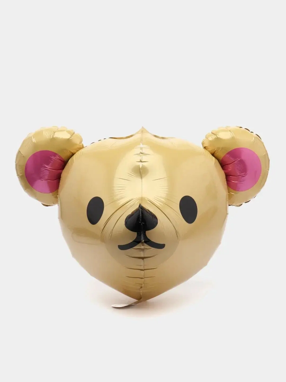 Шар (23""/58 см) Фигура, 3D Голова, Милый медведь, Коричневый, 1 шт. Ж4