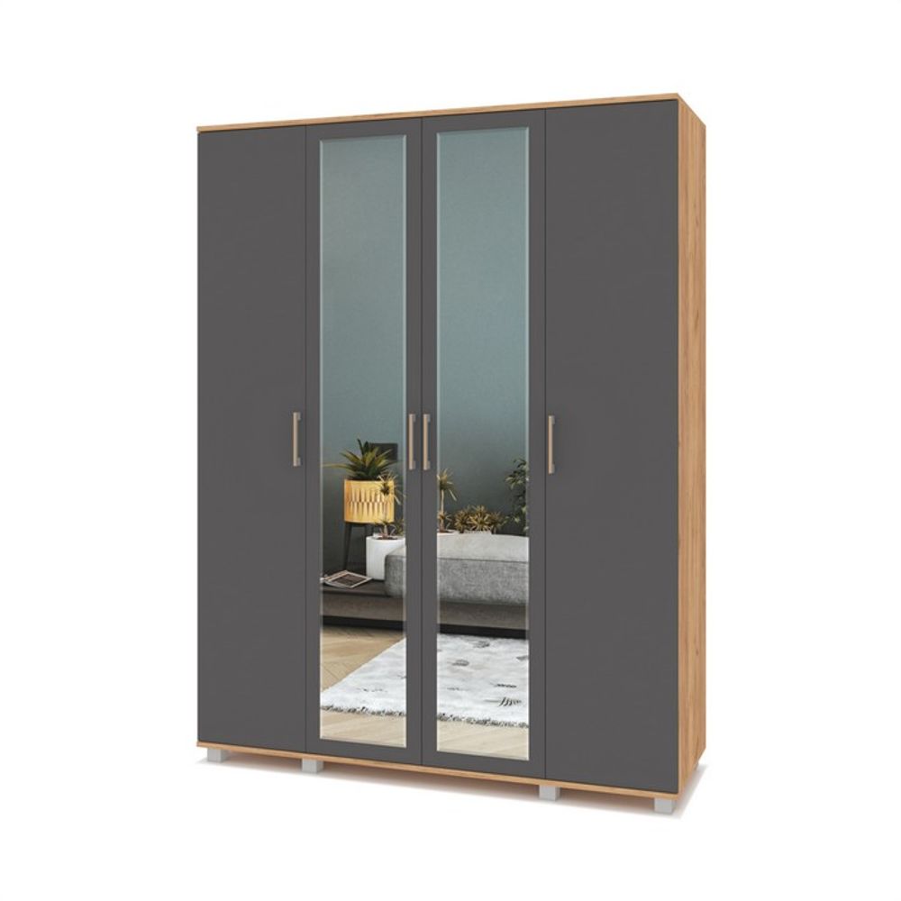 Шкаф четырехстворчатый "Ева" Е41, ЛДСП, МОДЕРИУМ, г. Ижевск