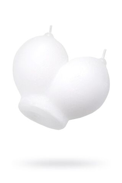 Белая сувенирная свеча «Сиськи»