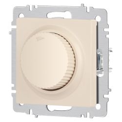 Светорегулятор Intro Accent 6-401-02 поворотный, 600Вт 230В, IP20, СУ, слоновая кость | Intro