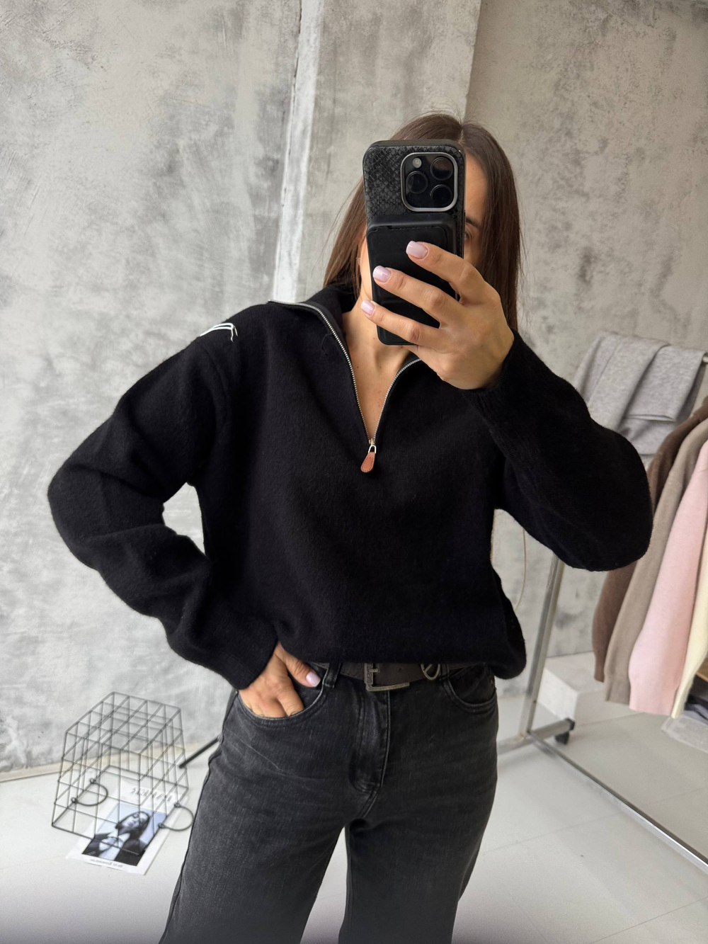 Свитер жен. 813-2 чер.