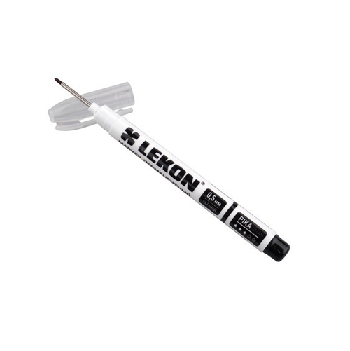 Маркер LEKON Pika перманентный, удлиненный наконечник, белый, 012591