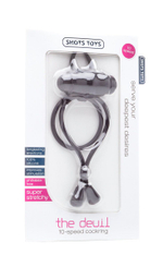 Утягивающее лассо черного цвета с вибрацией The Devil (Цвет: черный)