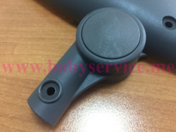 Шарнир капюшона левый серый