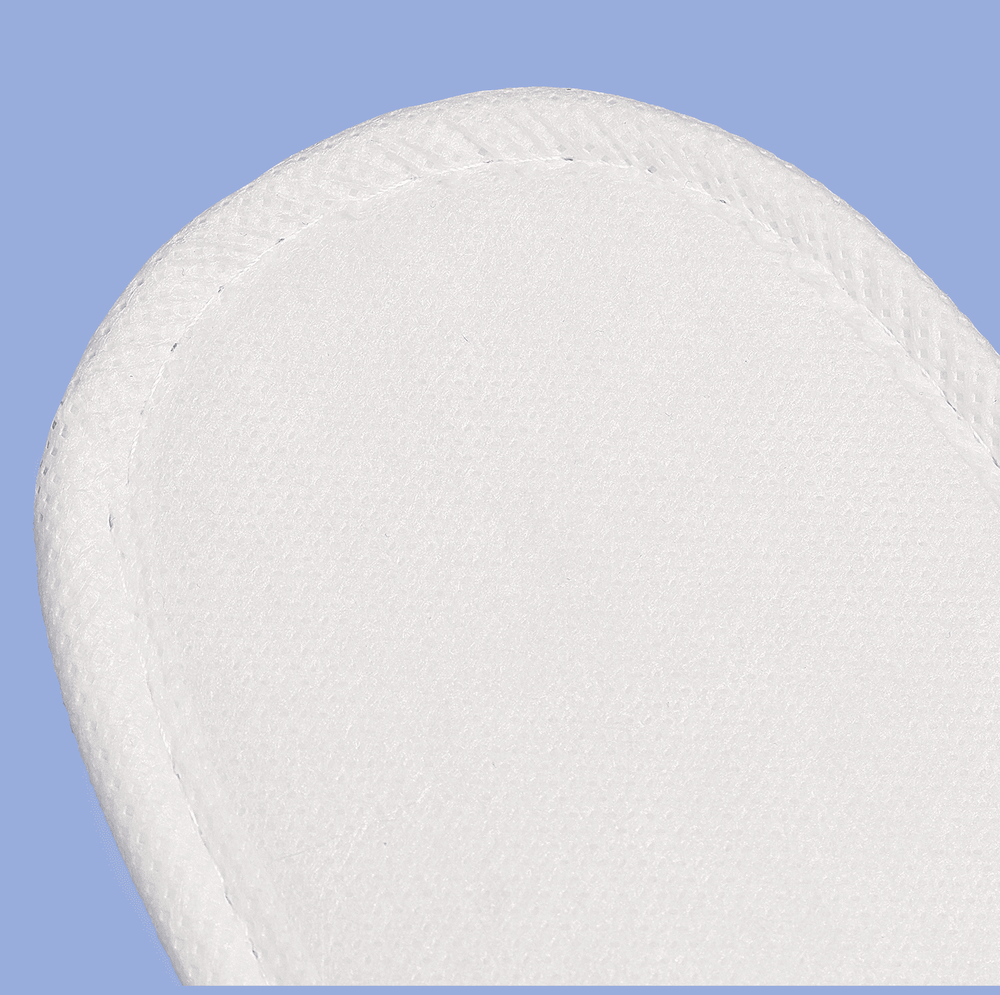 Тапки пэт, закрытый мыс (100 пар) одноразовые подошва 3 мм, белые