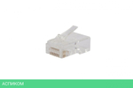 Коннектор Hyperline PLEZ-8P8C-U-C5-100 прозрачный