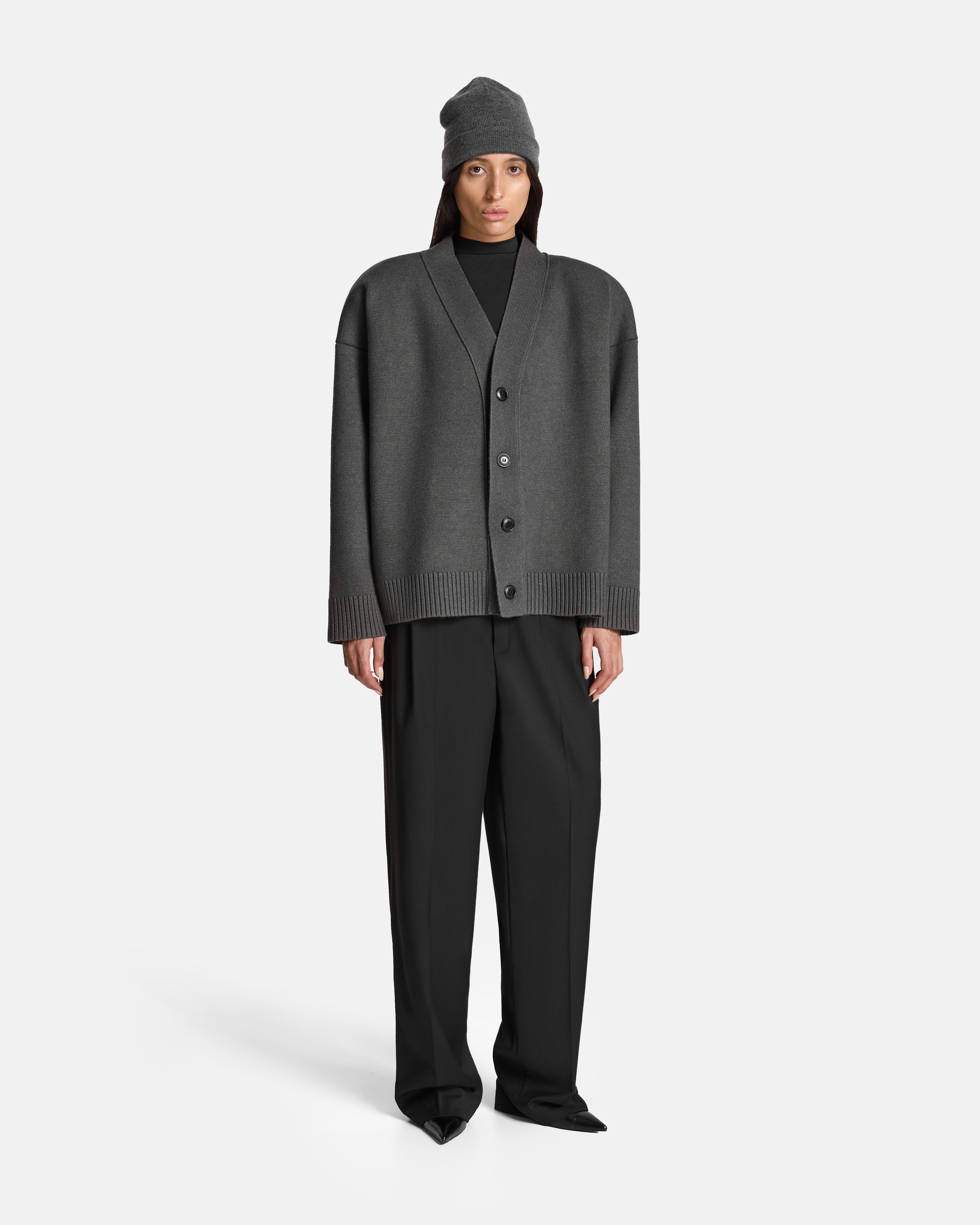 КАРДИГАН-БОМБЕР ИЗ ВЯЗАННОГО ТРИКОТАЖА