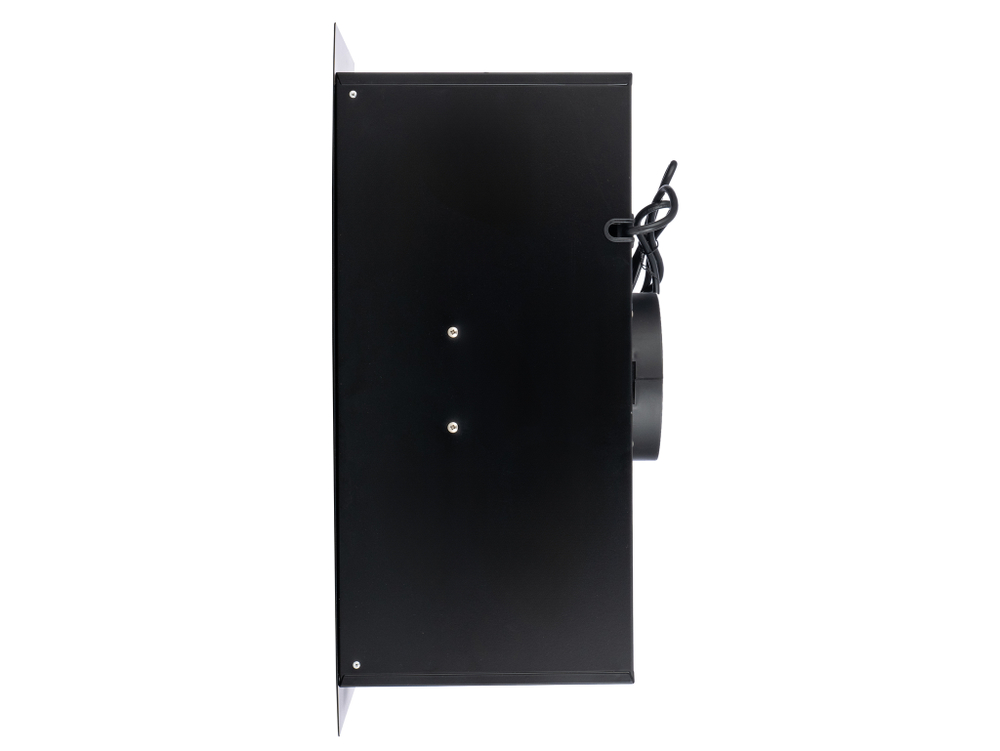 Вытяжка кухонная Quin-60 (BLACK) черный, D150мм, 1200м3/ч, полновстраиваемая, мотор 230Ватт, металл 60см, кнопочное управл.(MACBI)