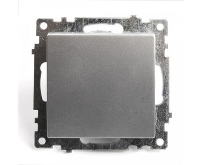 Выключатель 1-клавишный (механизм) 250В, 10А, серия Катрин, серебро, GLS10-7103-03 (РАМКА ПРИОБРЕТАЕТСЯ ОТДЕЛЬНО), STEKKER 39575