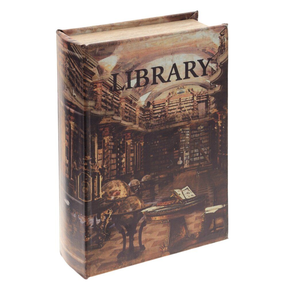 GAEM Шкатулка-книга с кодовым замком, L18 W7 H27 см