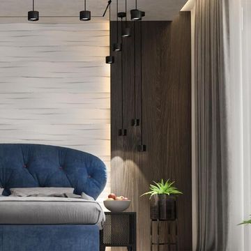 358656 OVER NT21 392 черный Светильник накладной светодиодный, провод 2м IP20 LED 4000К 12W 220V PATERA