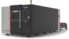 Лазерный станок HGTECH SMART3015PRO 12 кВт с защитной кабиной и сменным столом для резки листов металла