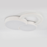 Потолочный светодиодный светильник 53Вт, 3162лм, 3000-6000K, Ra>80, плавная регулировка мощности, изменение цветовой температуры, пульт, металл/акрил, белый