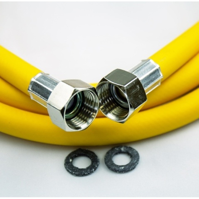 Шланг газовый 3,0 м ELKA ПВХ 1/2" гайка-гайка (жёлтый)