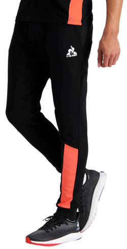 Теннисные брюки Le Coq Sportif Training SP Pant Regular N°2 M - black/orange perf
