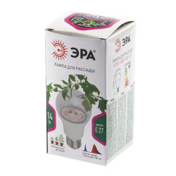 Фитолампа для растений светодиодная ЭРА FITO-14W-RB-E27 красно-синего спектра 14 Вт Е27 | Фитолампы Е27