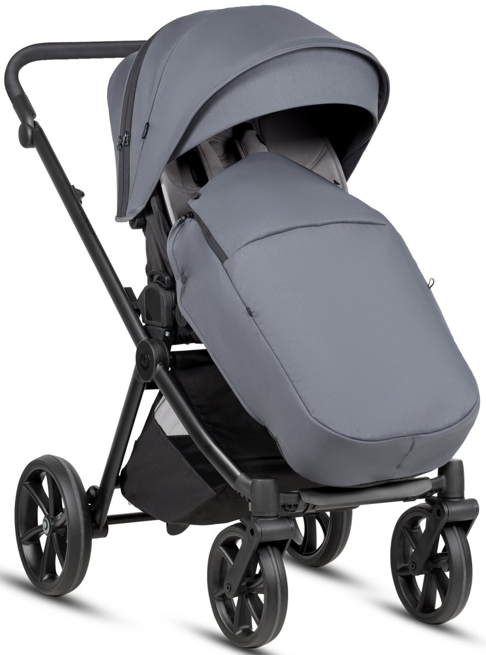 Детская коляска Tutis Mio 3 Plus Essential New 4 в 1 с автокреслом Beno Beige и базой 1622103 Dark Grey