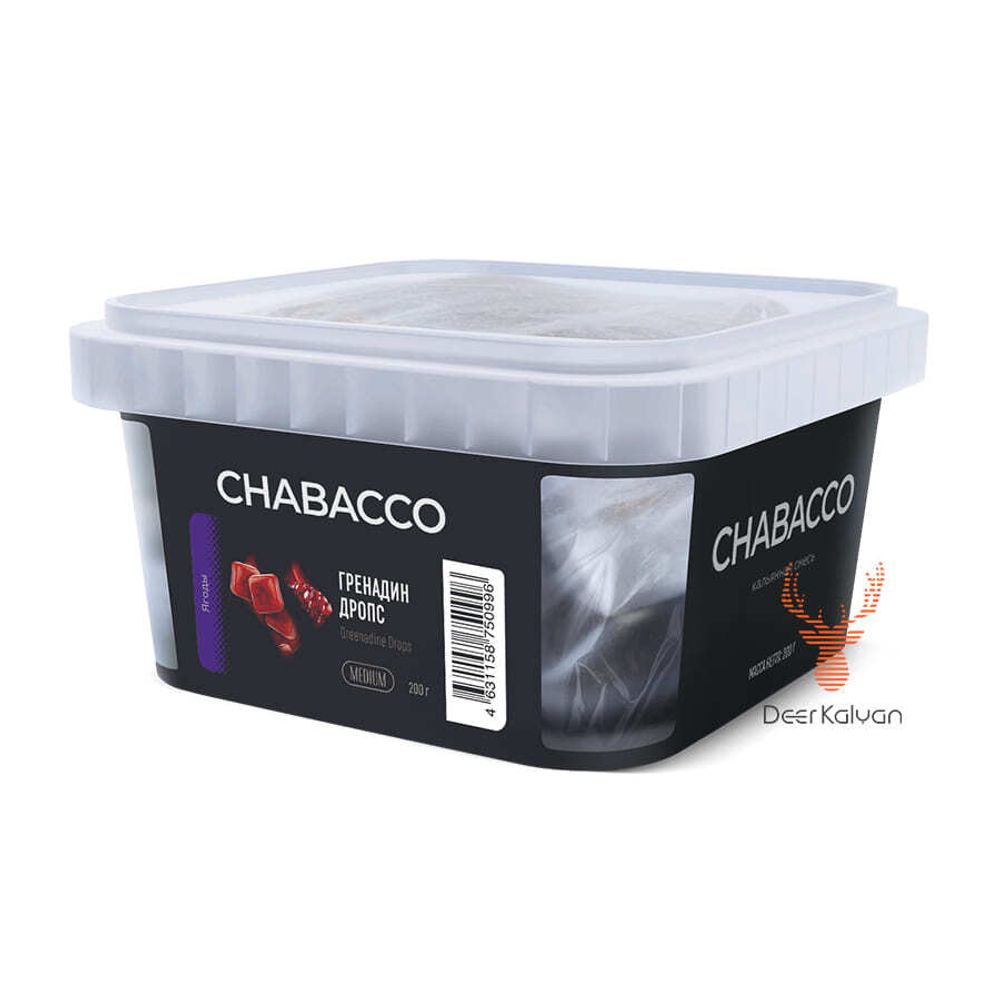 [М] Chabacco &quot;Grenadine Drops&quot; (Гренадин Дропс) Medium 200 гр.