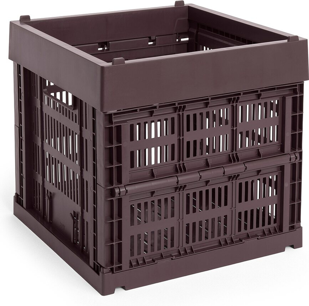 Корзина для хранения Hay Colour Crate Cube, круглая, пищевой пластик, 29,5 см, жёлтая