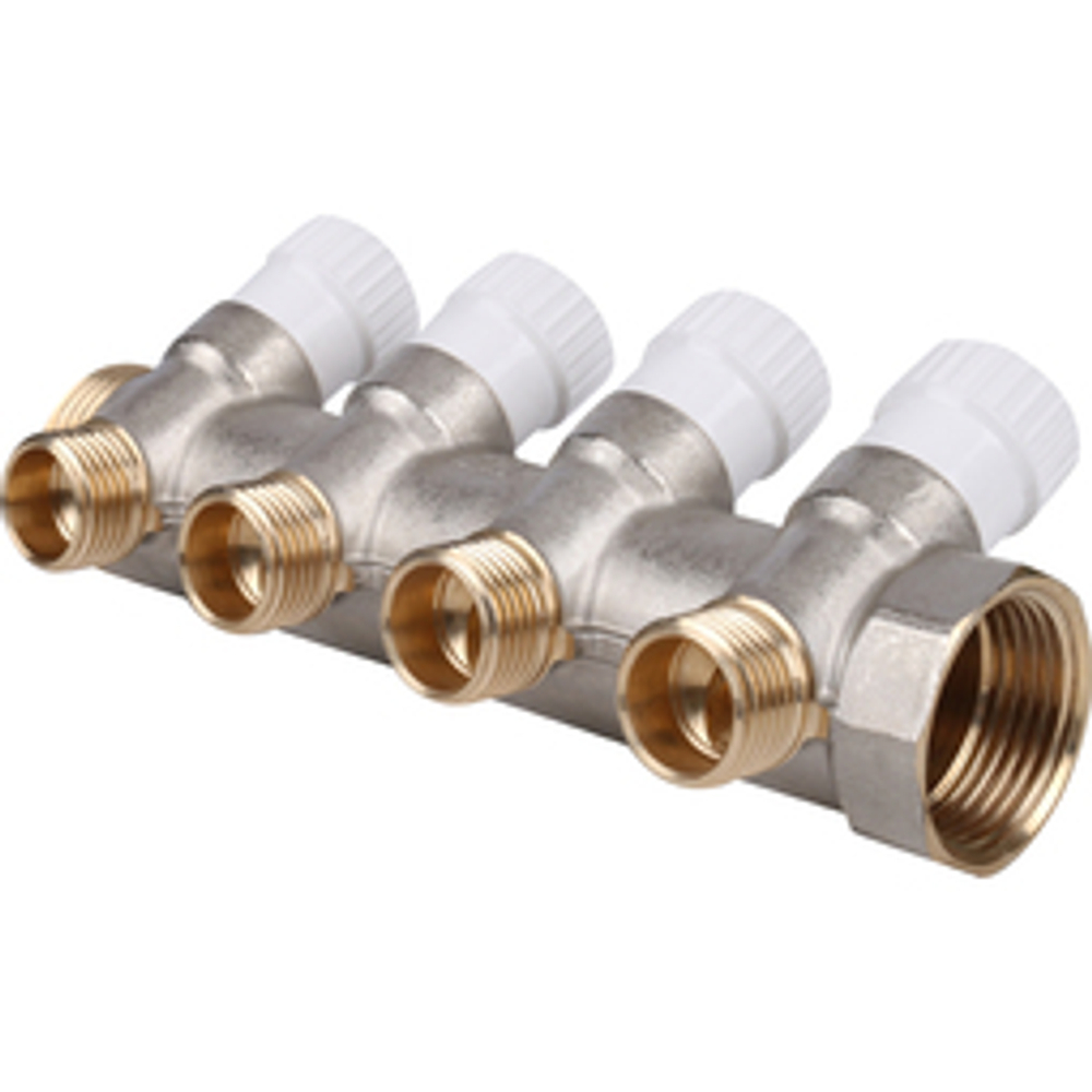 Коллектор регулировочный STOUT 1"х1/2" 4вых