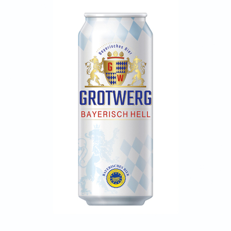 Гротверг Байриш Хель свет фильтр 4,7% 0,5 ж/б Германия