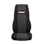 Чехлы DAF XF-106 (полиэфир, черный, серая вставка)