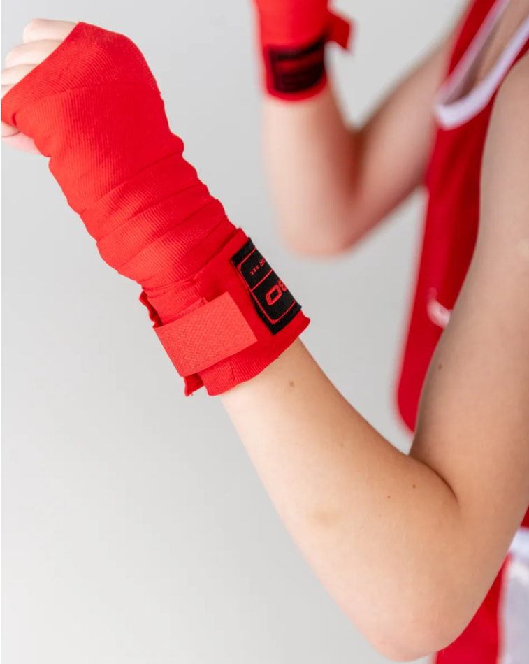 Бинты BoyBo хлопок-эластан, Красный