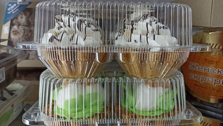 Корзиночки с белковым кремом