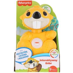 игрушка Mattel Fisher Price Линкималс Веселый Бобер, музыкальный, GXD83, GXD82