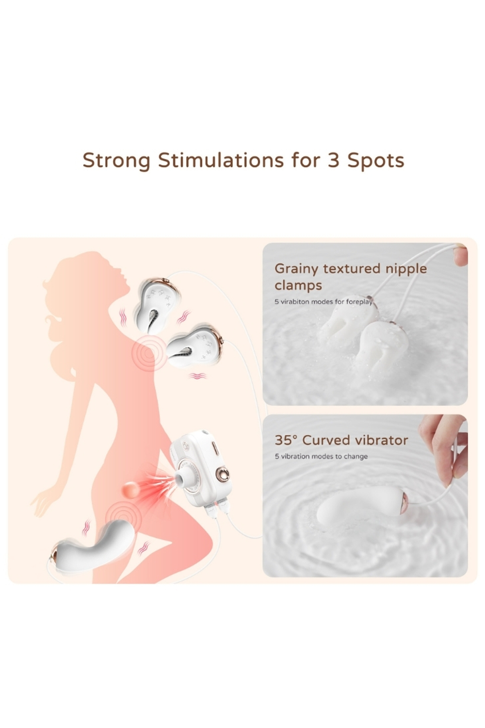 Многофункциональный стимулятор ALBERTA вибрацией и вакуумом