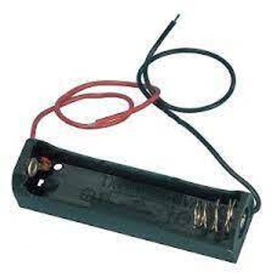 Держатель на 1 батарейку ААA с проводами BH-411