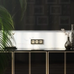 Накладкадля розетки USB (шампань рифленый) W1179510