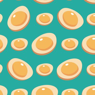 половинка варенного яйца