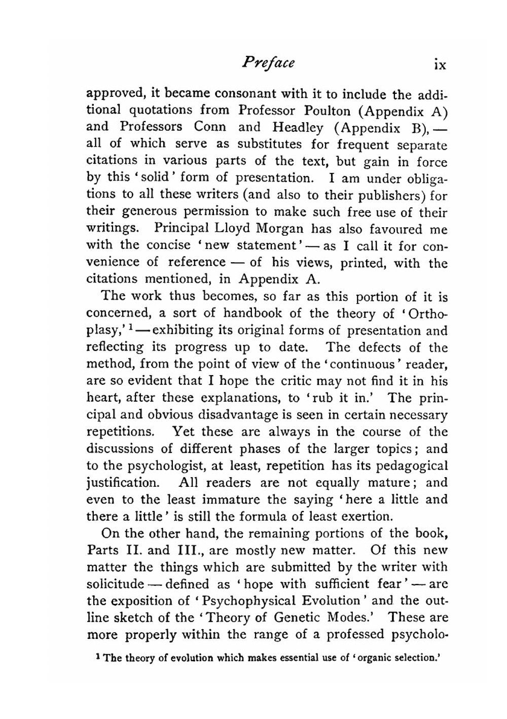 Development and Evolution; including Psychophysical Evolution, Evolution by Orthoplasy, and the Theory of Genetic Modes | James Mark Baldwin