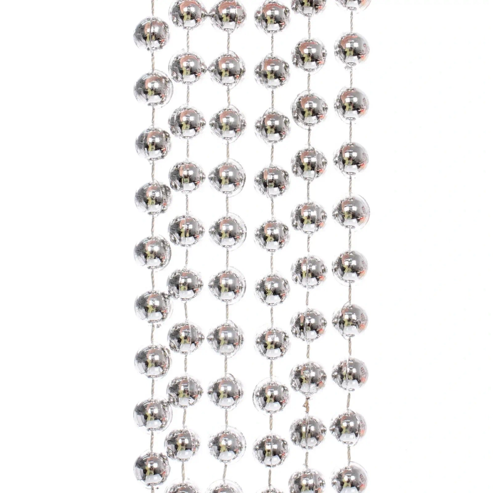 Бусы на ёлку 2,0 м «Шарик крупный» d-12 мм, Серебро