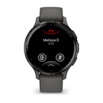 Часы Garmin Venu 3s серый с темно-серым безелем, 010-02785-00