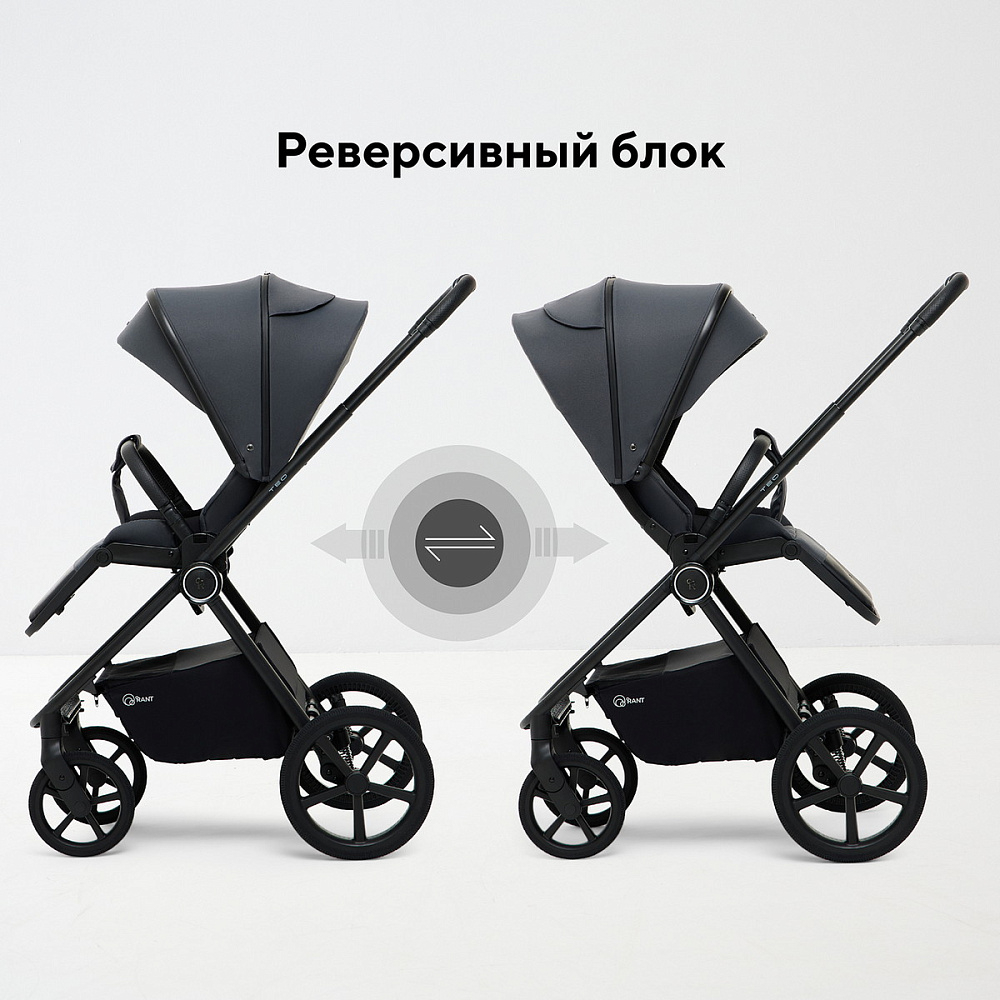Детская коляска Rant Teo Soft 3 в 1 с автокреслом Aster Zero Beige Graphite