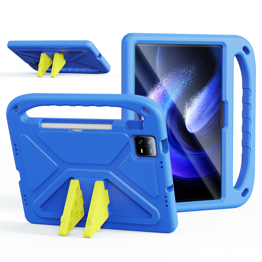 Детский чехол синего цвета на планшет Xiaomi Pad 6 и 6 Pro от от Dux Ducis, серия Puff Series Case