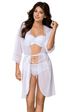 Очаровательный пеньюар из прозрачной вуали