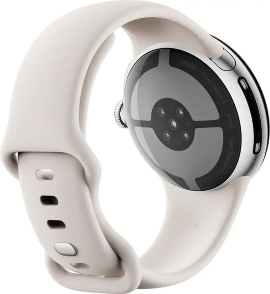 Умные часы Google Pixel Watch 4 41mm Wi-Fi + LTE (Polished Silver/Porcelain )